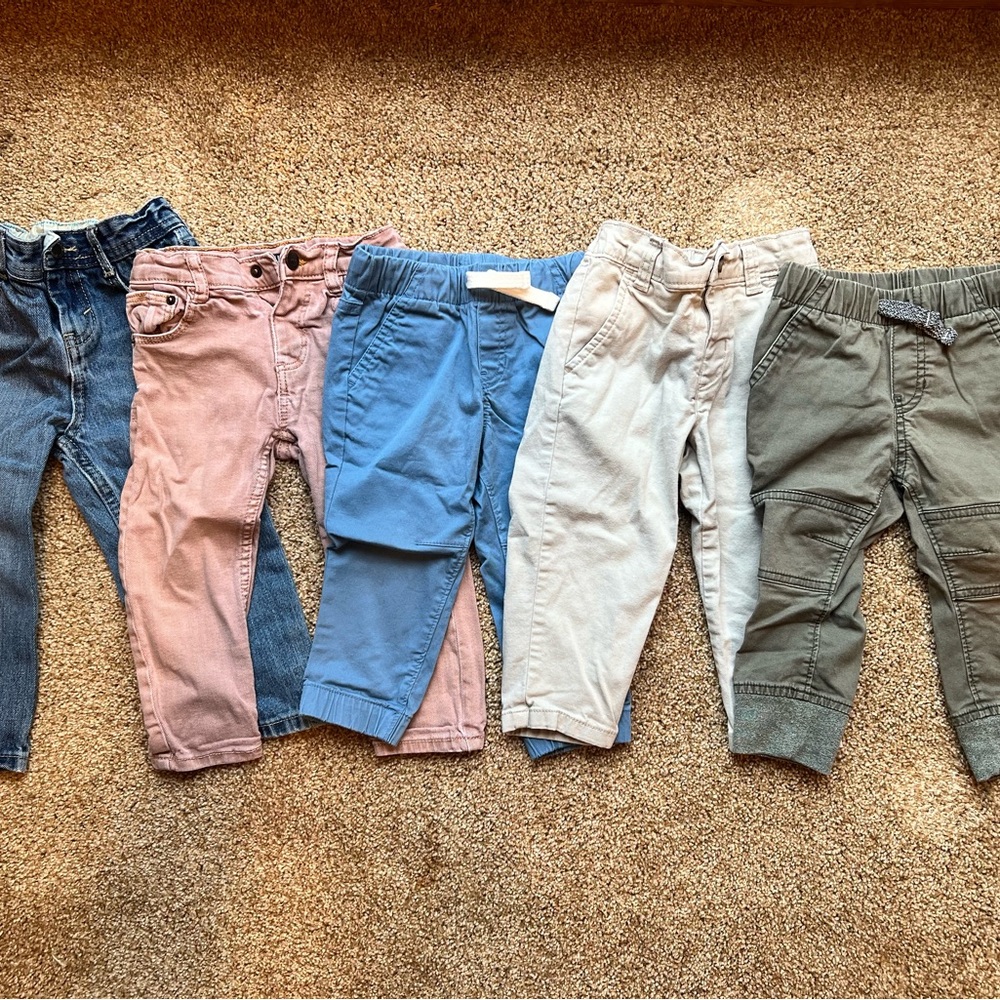 Kids Assorted Color Pants Set